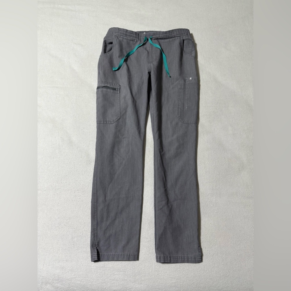 FIGS Yola Skinny Women's Small Pants Cargo Scrubs Gray *Read Description